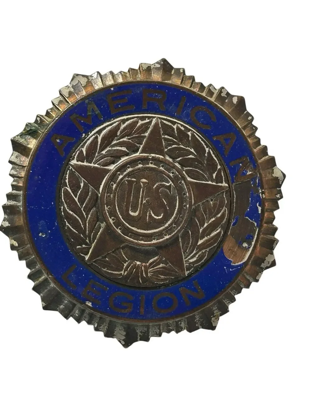 Vintage American Legion Badge Medallion Shield Gus. Fox Co. Cin. O